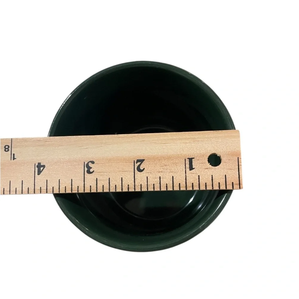 Set of 2 Starbucks Dark Green Snowflake Coffee Mugs 14 fl oz